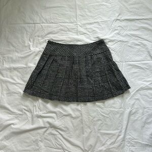 Amazon Black and Gray Plaid Skirt